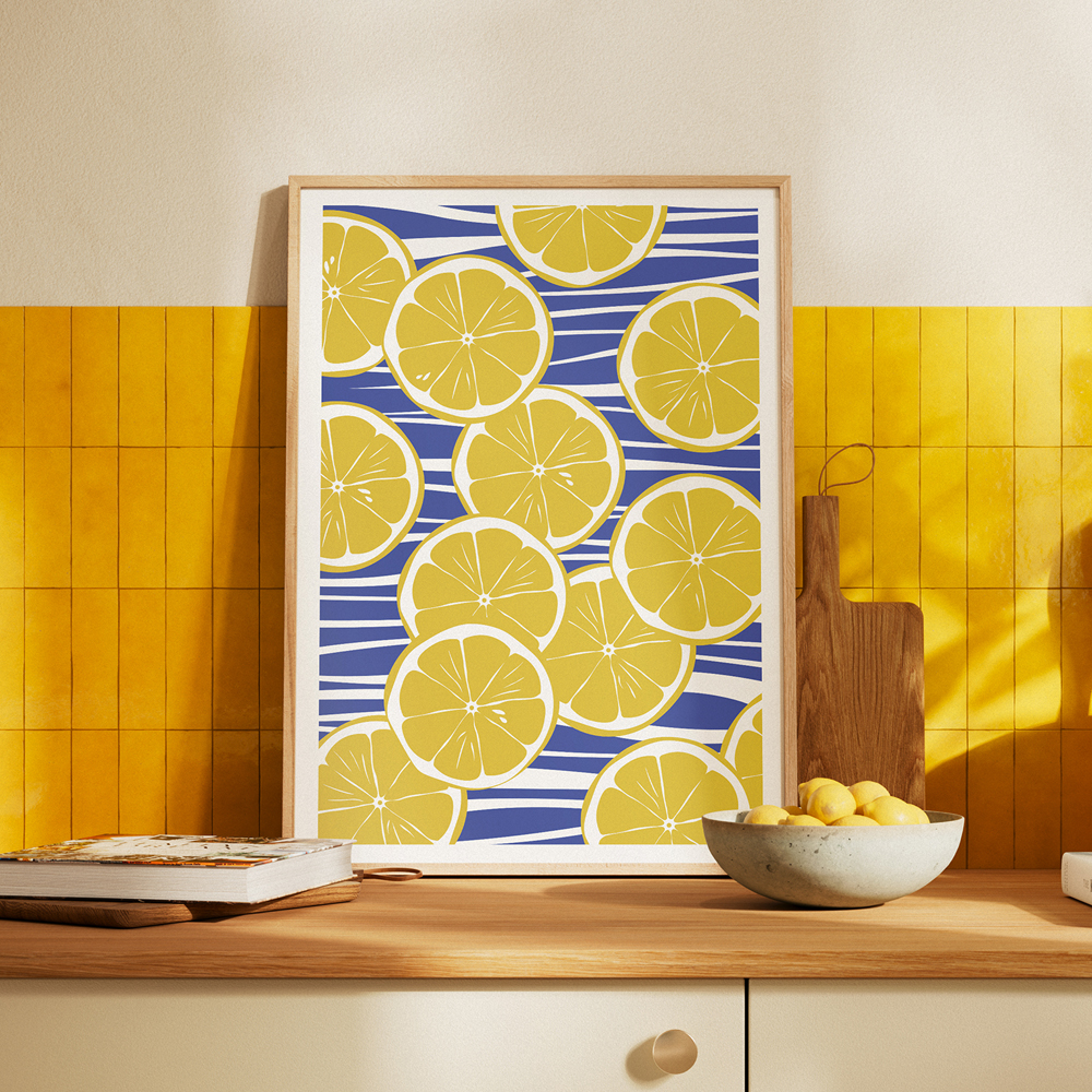 affiche-fresh-slices-citrons-impression-decoration-murale