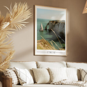 Affiche Étretat couleurs - view 03 - Impression décoration murale